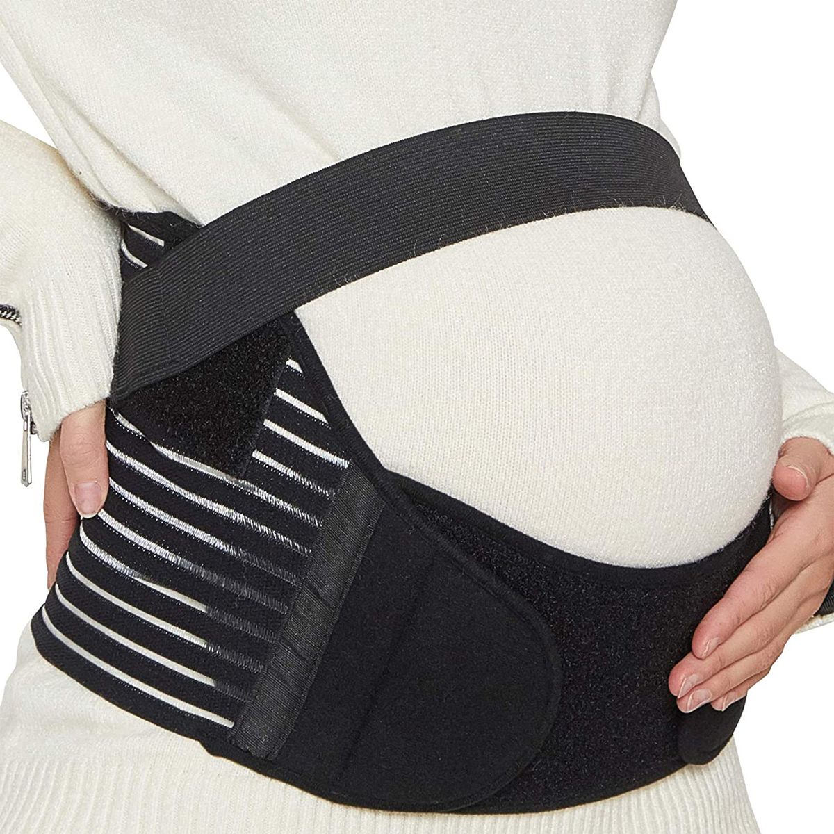Pregnancy Belly Support Belt - Abdominal Support for Back & Posture Relief_1