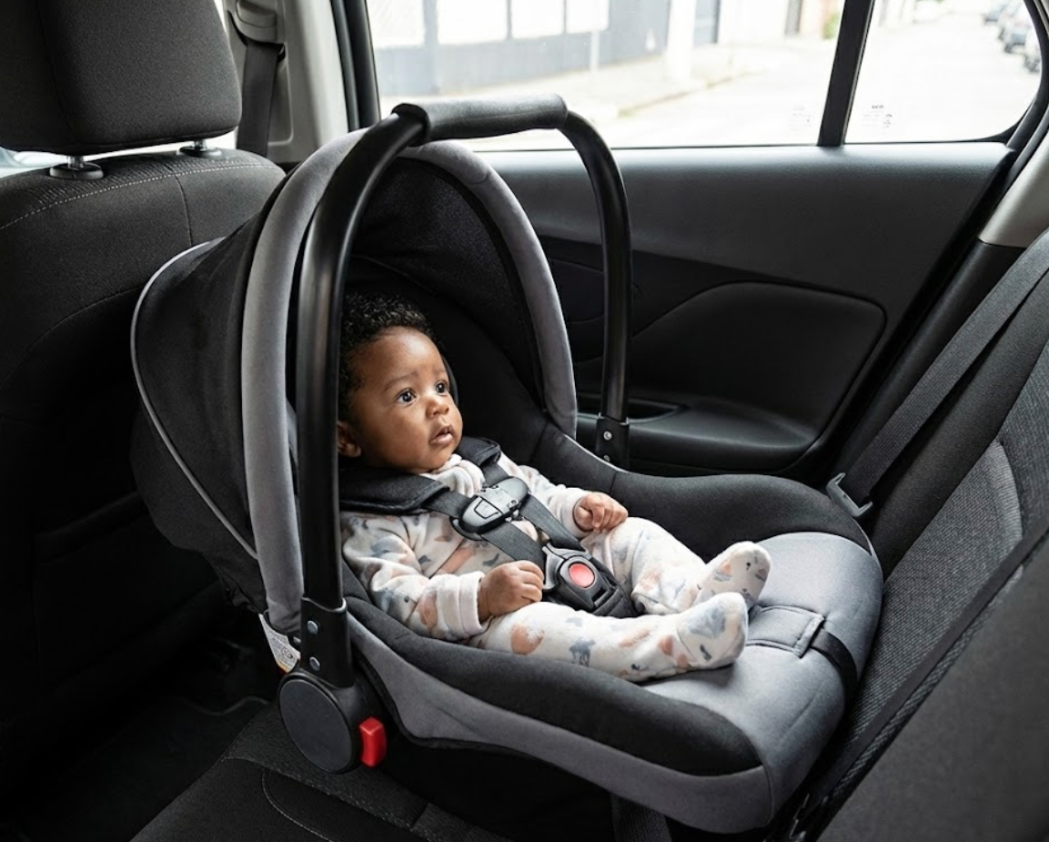 SnugNest Baby Basket Car Seat – Comfortable Newborn Travel_0