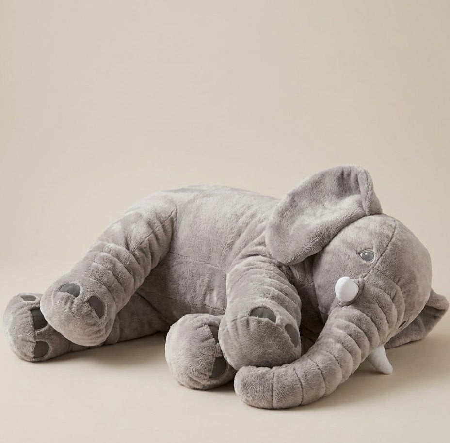 Elephant Plush Pillow – Soft & Cozy Cushion for Kids_1